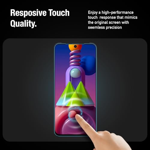 Image of Supershieldz NeoGuard HD+ Tempered Glass Screen Protector Guard for Samsung Galaxy M51, M62, F62 and A71, 9H Hardness | Case-Friendly | Easy Installation Kit