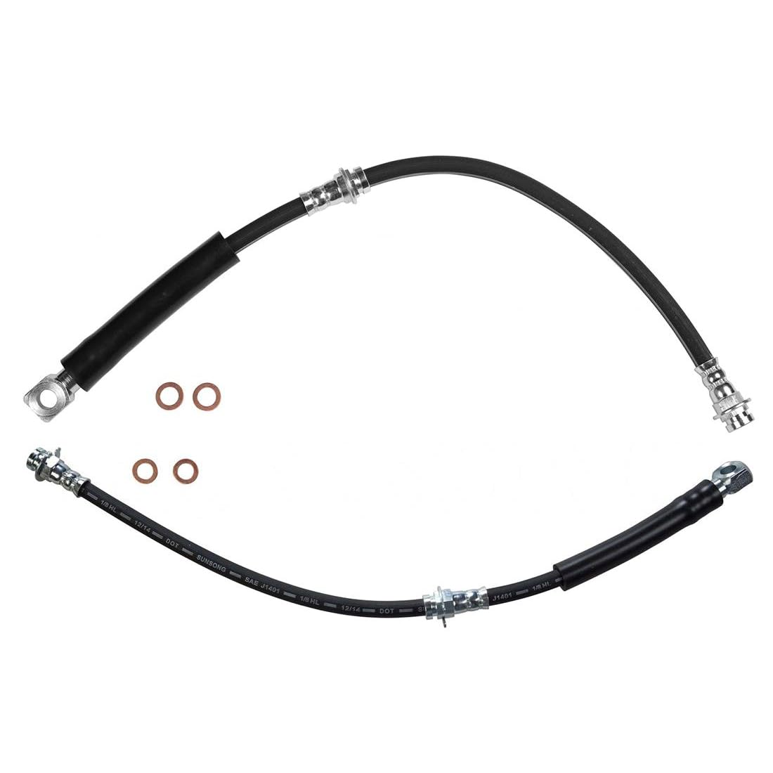 A-Partrix 2 Front Brake Line Brake Hydraulic Hose Fits Chevrolet Camaro Fits Pontiac Firebird 1984 1985 1986 1987 1988 1989 1990 1991 1992