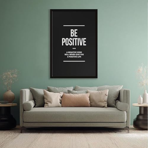 Impression sur toile Be Positive une source d'énergie positive
