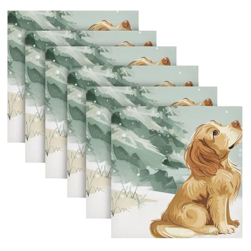Servilletas de tela multicolor pack de 6 20 x 20 pulgadas miniatura 2