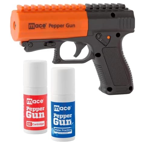 Mace Brand Self Defense Pepper Spray Gun 2.0 – Accurate 20’ Pepper Spray, Leaves UV Dye on Skin, Replaceable Cartridge (80406) — Mace Self Defense Pepper Spray for Women/Men, Made in the USA Cover