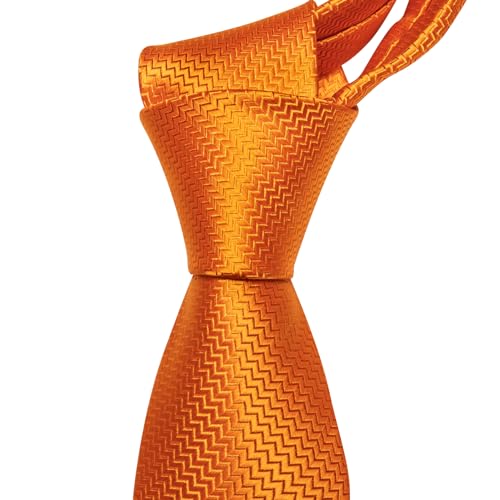 Image of Barry.Wang Plaid Ties Check Mens Necktie Set with Handkerchief Cufflinks Classic Stripe