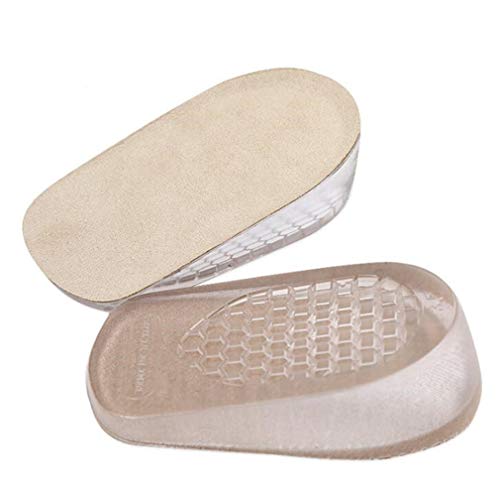 Wiftly 1 Pair Halb Einlegesohle erhöhung Erhöhte Innerhalb Gel Unsichtbare Fersen für Männer Frauen,Unisex Halb Schuheinlagen Fersenerhöhung Dämpfung Schmerzlinderung für Alltag Beruf (1.5 CM, Damen) Cover