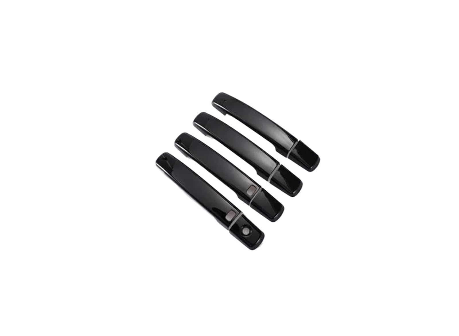 Hckclmbmzw Black B For Nissan For Qashqai J10 2007-2013 Car Door Handle Cover Stickers Glossy Black Chrome Styling Accessories Door Handle Cover(Black B)