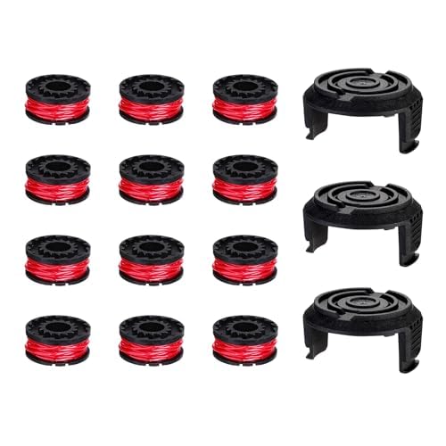 DEKOPRO String Trimmer Replacement Spool Line：12 Pcs 2mm Edger Replacement Spool Compatible