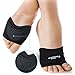 Half Sole Dance Shoes, Pair, Supports Turning, Spinning, and Balancing for Contemporary, Ballet, Beginner Professional Dancers, Non-Slip Nylon Neoprene Step Black