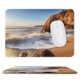 Design lavable et résistant à la décoloration : le tapis de souris carré Beach Malibu est fabriqué avec un excellent effet de verrouillage des couleurs. Les taches liquides peuvent être nettoyées avec de l'eau pour une utilisation continue. Et il ne se décolore pas avec un nettoyage répété.