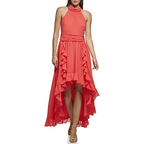 Robe de soirée fluide KARL LAGERFELD pour silhouette élancée rose 40