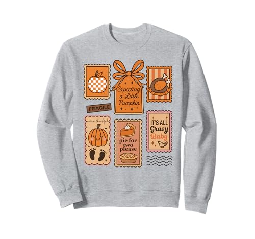 Thanksgiving Pregnancy Announcement, Funny Maternity Tees Sweatshirt
