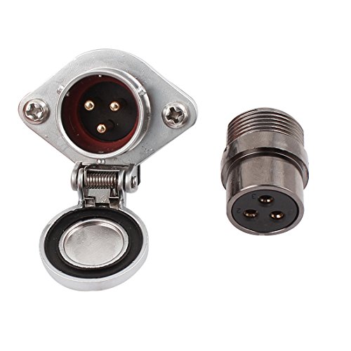 Aexit AC 500V 30A Panel Mounting Aviation Waterproof Cable Gland w Metal Cap (43c434adea41d9fea59d51086a20880a)