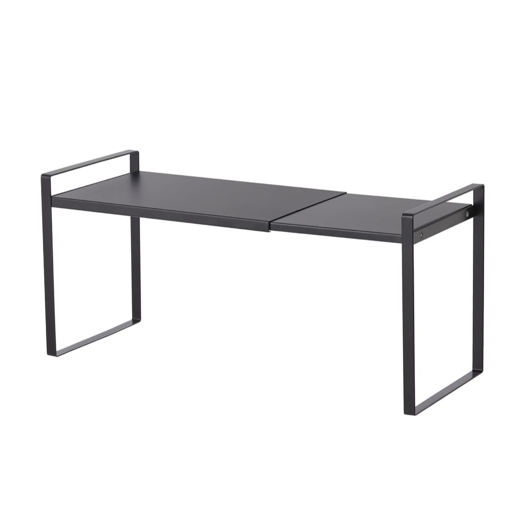 Photo 1 of Cabinet Metal Shelf Rack Display Counter Organizers Expandable Kitchen Stand Countertop Organizer Multifunctional Shelves Heavy Duty Shelf Riser Tray for Kitchen Pantry Bathroom, Bedroom Organization