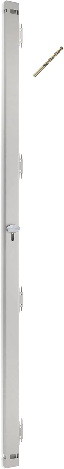 File Cabinet Locking Bar. Fits 5 Drawer File Cabinets. Includes Cobalt Drill Bit. (Beige)