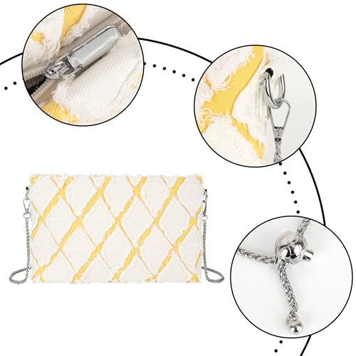 Women Denim Mini Bucket Shoulder Crossbody Bag Drawstring Quilted Distressed Tassel Barrel Shape Satchel Purse4