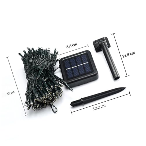 Luces solares de cadena LED para jardín miniatura 2