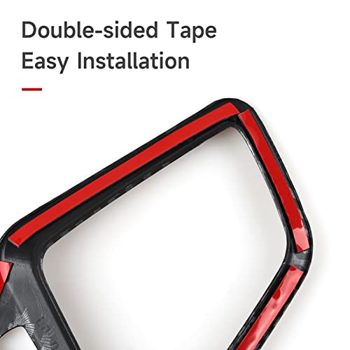 Image of Front Air Vent Outlet Cover Trim Decals for 2016 2017 2018 2019 2020 2021 Honda Civic 10th Gen Accessories ABS Carbon Fiber Stickers
