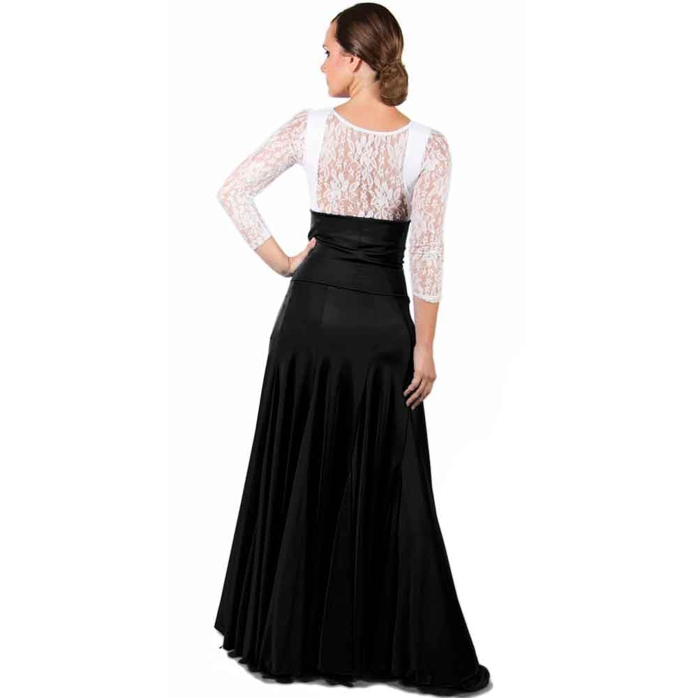 Falda de Flamenco de 8 Godet de Cintura Alta