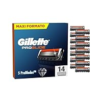 Gillette Fusion 5 Proglide Lamette Da Barba per Rasoio Barba Manuale, 14 Lamette Gillette Fusion...