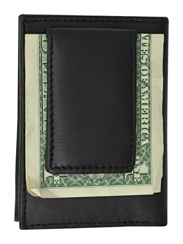 MARSHAL Credit Card ID Holder Genuine Leather Mens Money Clip Wallet3
