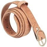 Simaru Damen Gürtel aus Kork Bahia (Beige, 85...
