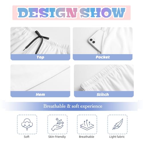 Short Halloween Pajama Pants for Men Funny Short PJ Pant Matching Couples Unisex3