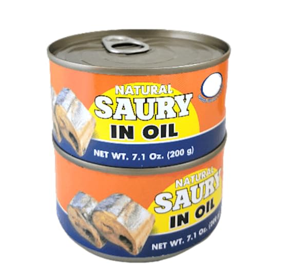 Wild Caught Pacific Saury (Fish) In Oil Pack Of 5