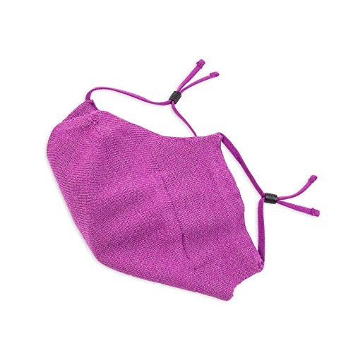 Wembley Laboratory-Tested Adjustable and Washable Silver Linings Face Mask with 10-Replaceable Filters, Dark Purple, X-Small (Kids) - Thumbnail 6
