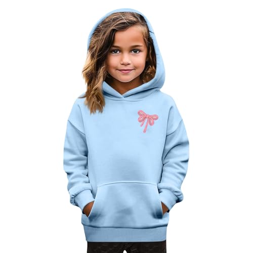 Girl Hoodie Kids Sweatshirts Hoodies Fall Fashion Long Sleeve Tops Cute Pullovers With Pocket 3-14 Years2