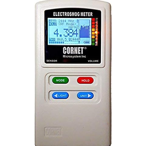 EMRSS Cornet ED88T5G Plus Tri-Modus-Messgerät: RF/LF Elektrosmog Feldstärke Leistungsmesser mit eingebauter LF Gauss Meter Funktion und Tonsignatur Cover