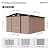 Aoxun 6' x 8' Storage Shed Outdoor Steel Garden Utility Cabinet with Lockable Door Waterproof & Rust-Proof for Yard, Patio, Backyard, Garden (Brown)