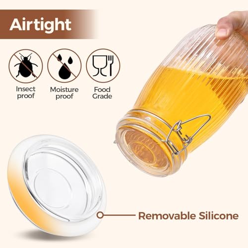 Image of ginoya brothers - Kitchen Glass Jar (1, 2000 Ml. Ballon Jar)