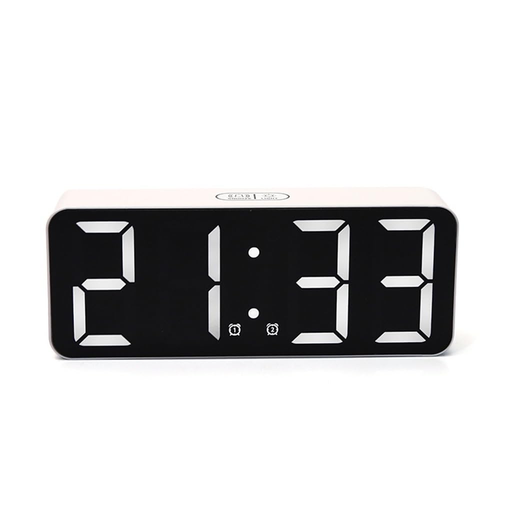 DKIUGL Touch LED Electronic Clock Desktop Thermometer Bedside Alarm