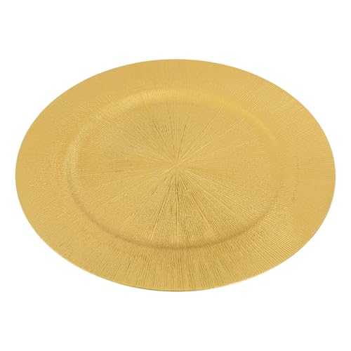 100 Pack Platos Dorados Recargables Redondos 13 Pulgadas miniatura 4