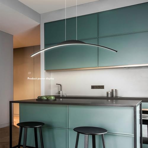 Suspension LED moderne 16W blanche à intensité variable pour salle à manger