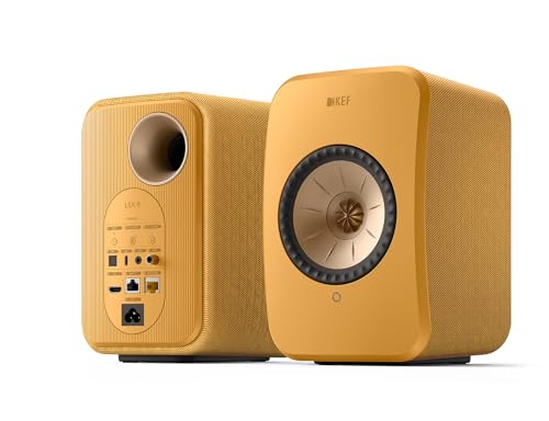 Image of KEF LSX II Wireless HiFi Speaker System (Amber Haze)