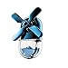 Produktbild Jzwx Auto Aromatherapie Windmühle Auto Aromatherapie Glasflasche Rotierender Lüfter Aromatherapie Auto Parfüm Kreative Ornamente (blau