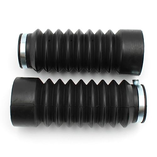 Aublinto Motorrad Gabel Stoßdämpfer Staubschutz,2 Stück Motorrad Stoßdämpfer Gabel Abdeckung Vorderradgabel Gummi Abdeckung Motorrad Gabel Cover Motorrad Faltenbalg Kompatibel für CMX500 CM300