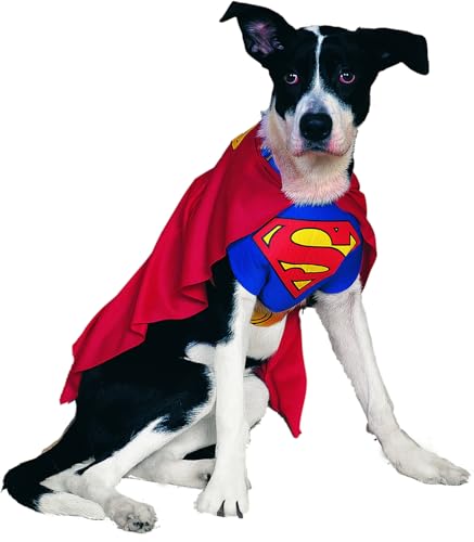 Rubie's Herren Superman pet costumes, Blau, L EU Karneval