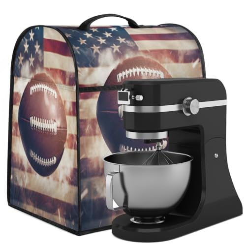 Coffee Maker Cover Football Kitchen Appliance Covers Small Appliance Covers Blender Cover Juicer Cover Dust Covers for Kitchen Appliances with Top Handle and Pockets,Washable,B314