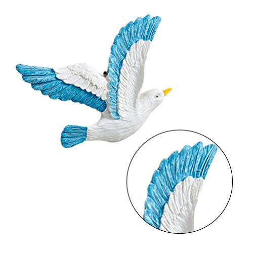 Besportble 3Pcs Flying Seagulls Wall Art Nautical Hanging Home Decor Bird Plaques Beach Theme Nautical Wall Hanging Decor Style 2 #TOP7