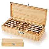 Amcortn Knife Lock Box Kitchen - Knife Storage Box, Upgraded Lockable Large Knives Holder & Organizer Quick and Safe Culinary Tools Storage