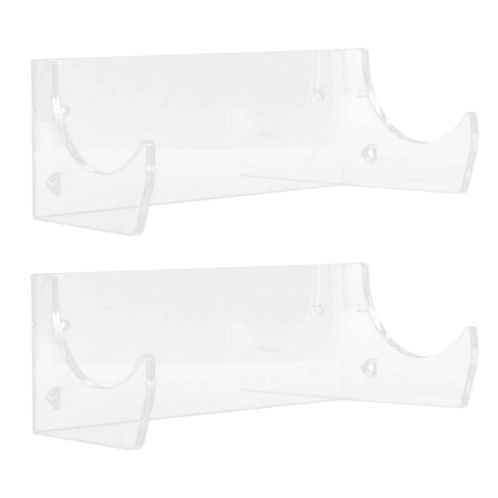 Soportes para rodillos de amasar de pared en acrílico con estantes dobles