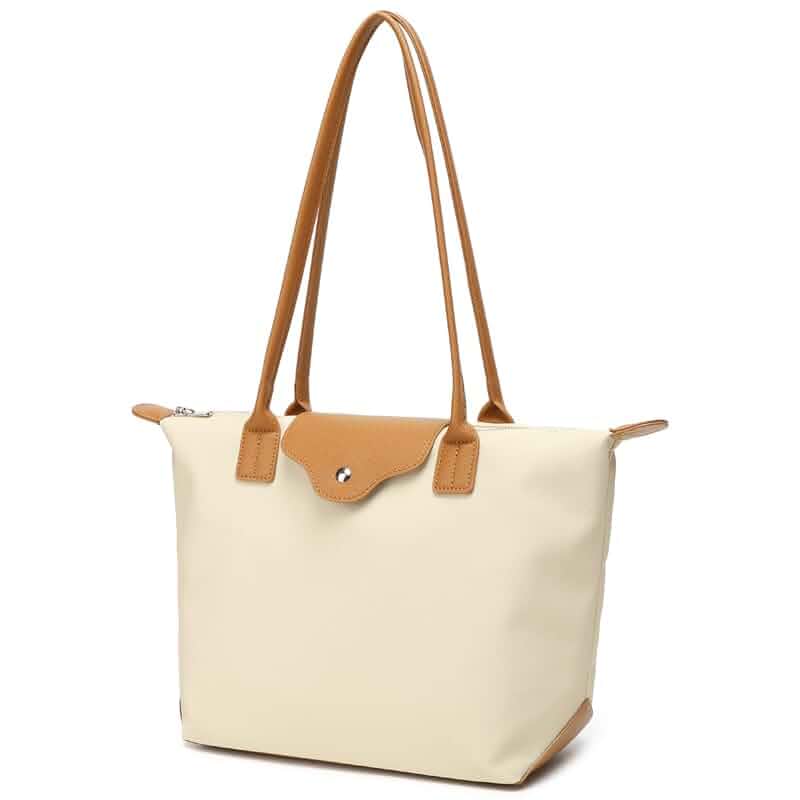 ArtiSoul Foldable Nylon Tote Bag for Women, Zippered Top-Handle Hobo Purse for Weekend Travel, Leisure & Daily Use