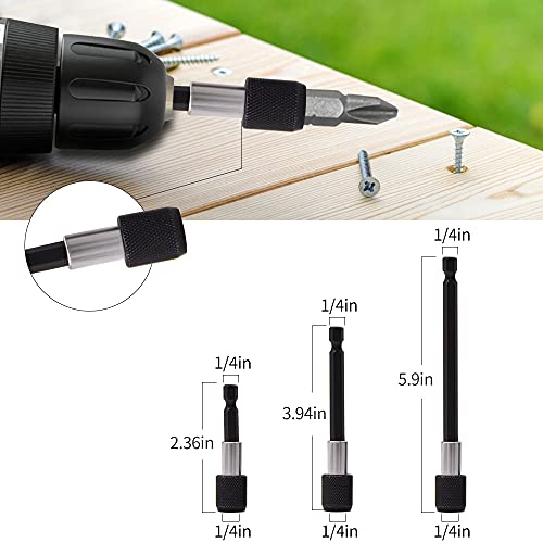 image for AYQWE Flexible Drill Bit Extension Set & Universal Socket Tool, Bendab