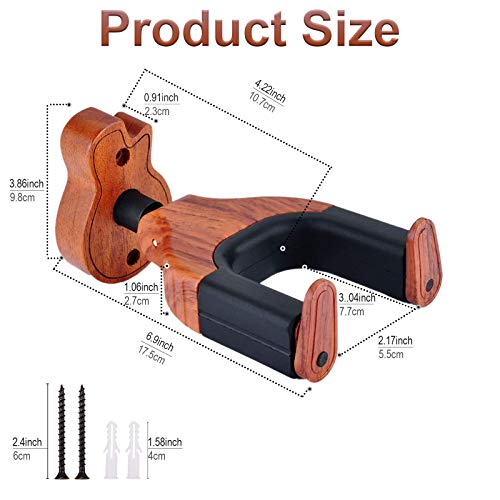 TTCR-II Support Mural Guitare, Porte Repose Guitare Mural Verrouillage Automatique Support de Guitare en Bois Pied… - Les Beatles, Paul McCartney, John Lennon, RIngo Starr, George Harrison TTCR-II Support Mural Guitare, Porte Repose Guitare Mural Verrouillage Automatique Support de Guitare en Bois Pied… – Image 7