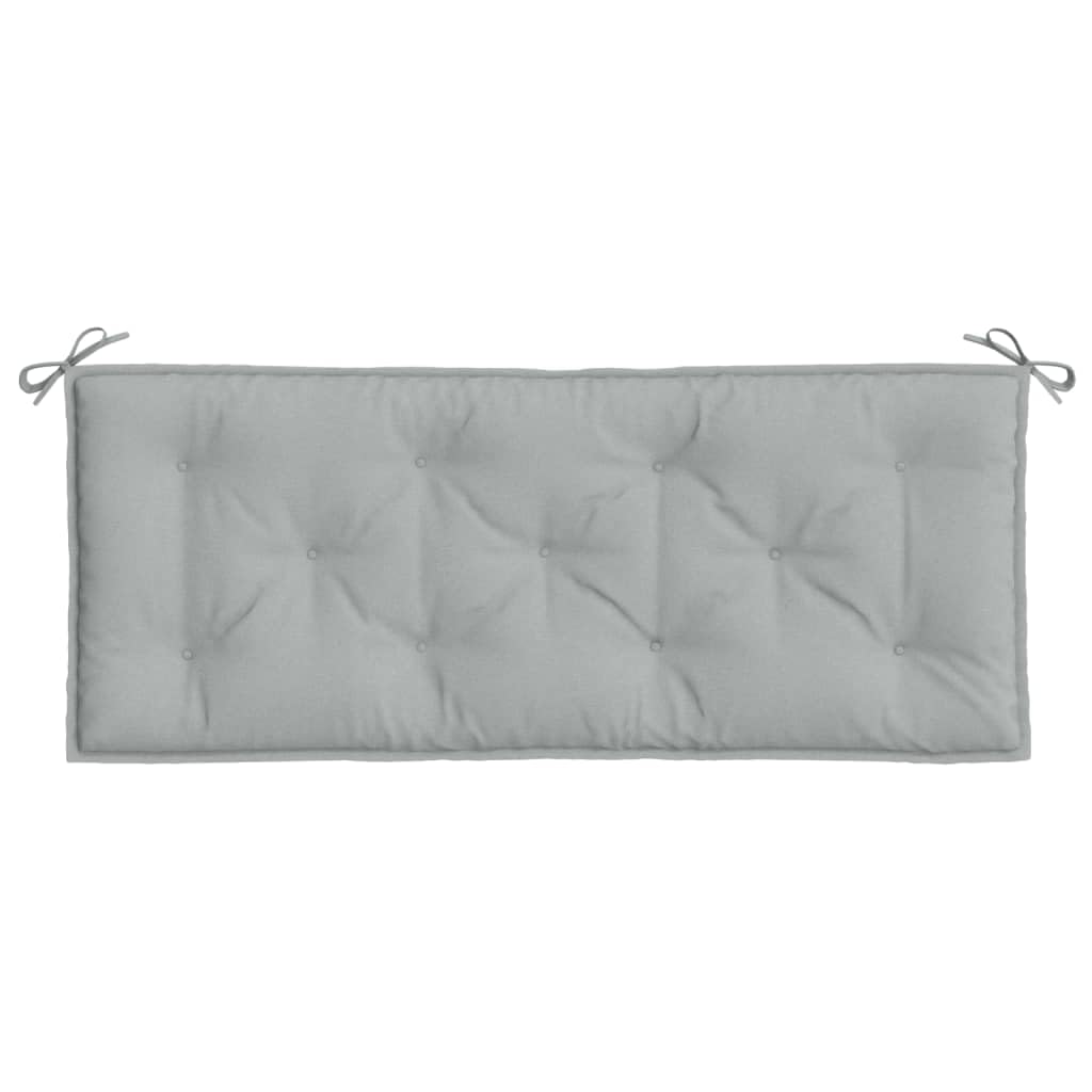 vidaXL Gartenbank-Auflagen 2 STK. Melange Hellgrau 120x50x7 cm Stoff