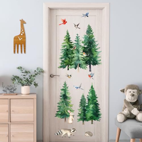 Vinilo decorativo Animales Bosque en acuarela Mfault miniatura 5