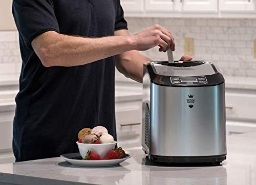 Royal Brew Ice Cream Maker 1.5 Quart Upright Stainless Steel Frozen Yogurt, Sorbet and Gelato Machine with Built-In Compressor (A1 Stainless Steel) - Thumbnail 2