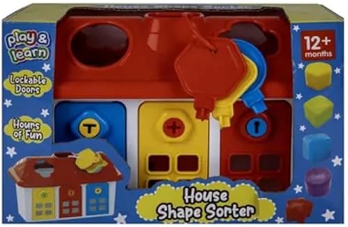 Baby Educational House Shape Sorter - 25cm 9-Piece