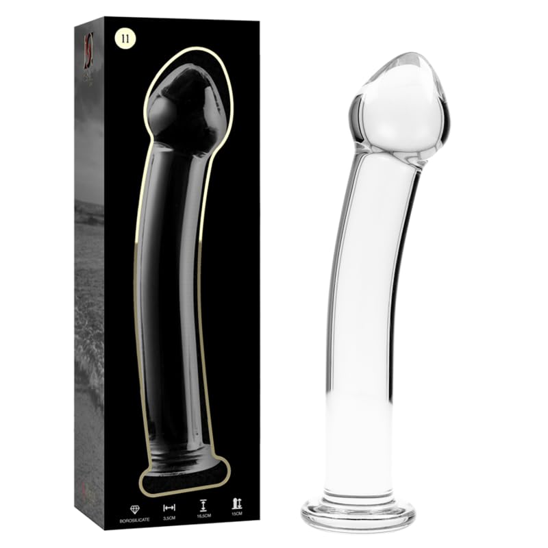 NEBULA SERIES BY IBIZA - Model 11 Dildo Borosilicate Glass 16 X 3 CM Clear