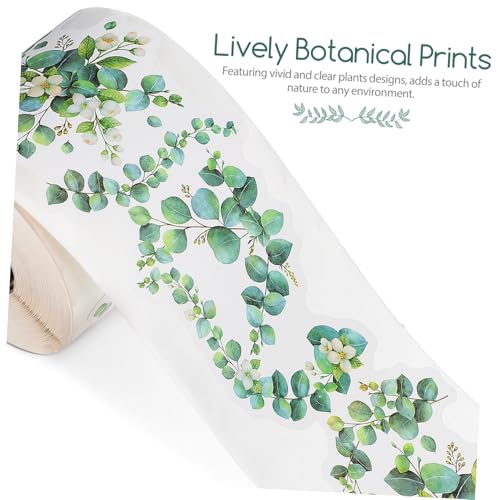 Pegatinas de bordes para tablón de anuncios con diseños vivos de plantas 3